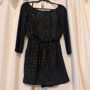 Gianni Bini Black and Gold Romper - Size XS